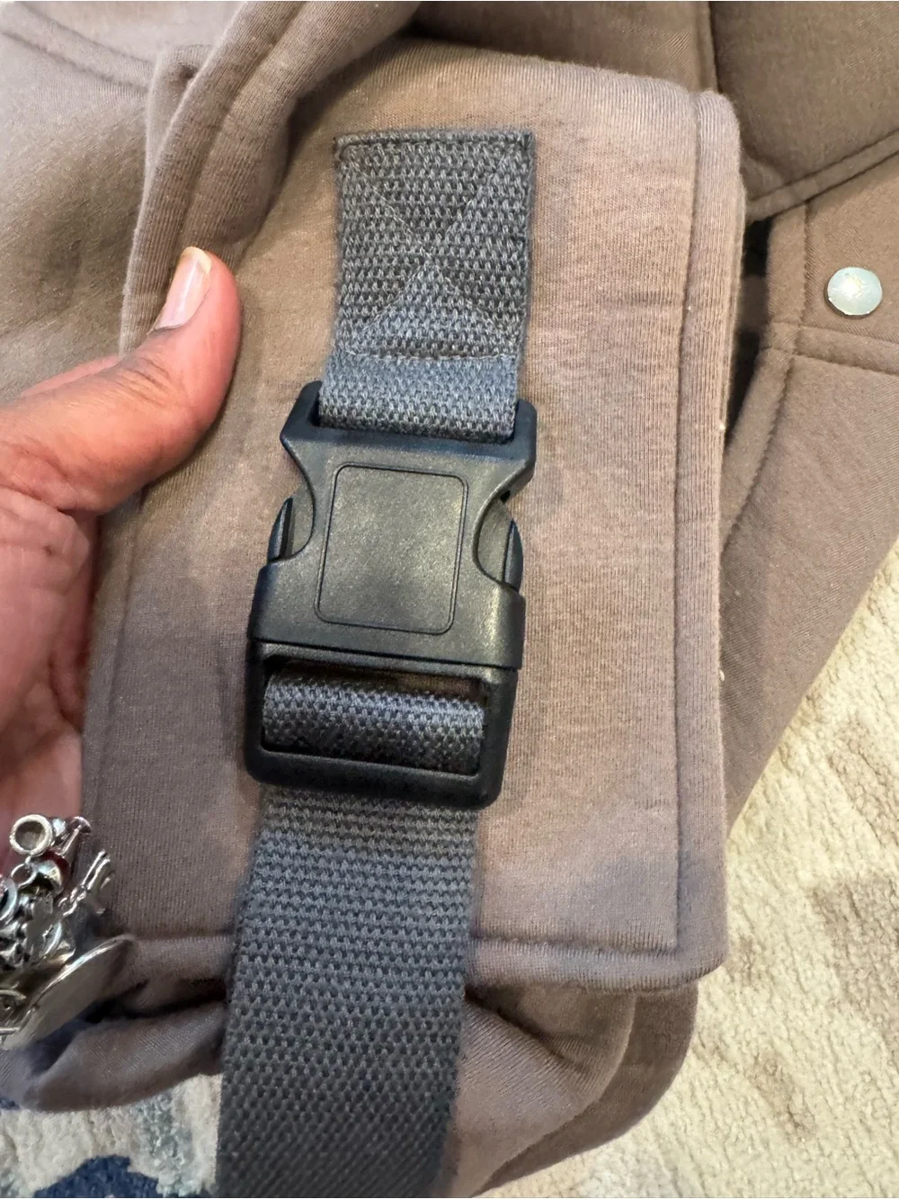 PawPubby Brown Pet Sling with Black & White Logo